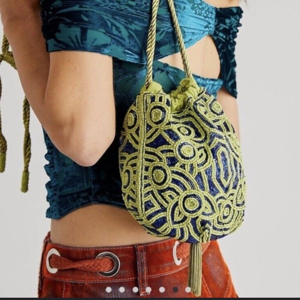 Free people beaded bag NWT
